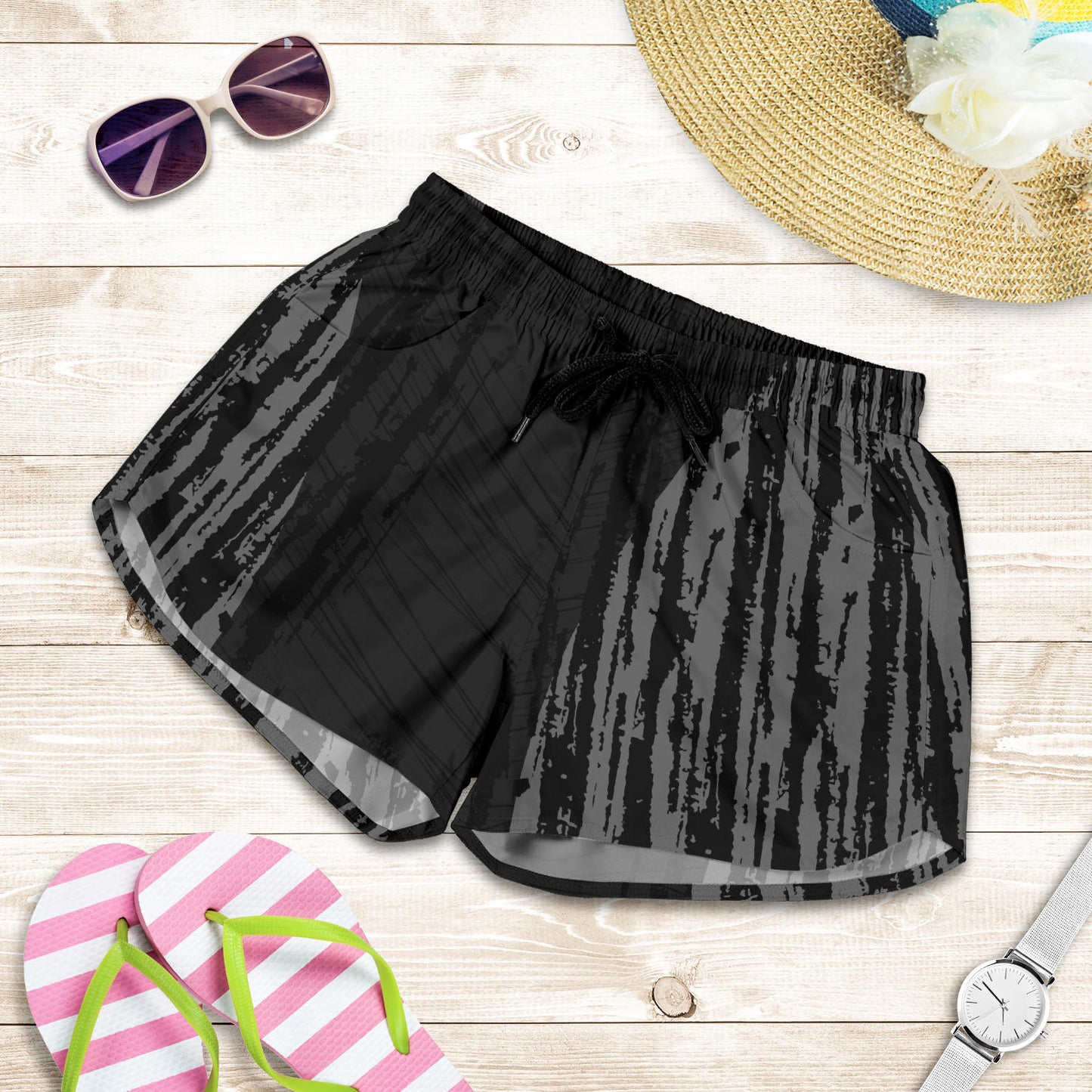 Damen-Shorts schwarz/grau