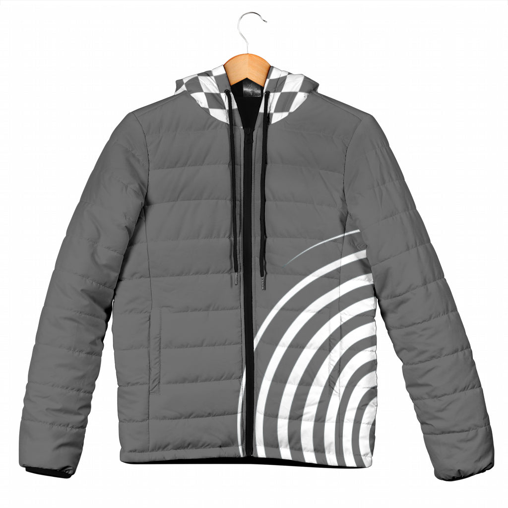 Übergangsjacke / Steppjacke "Sylli" grau/weiß