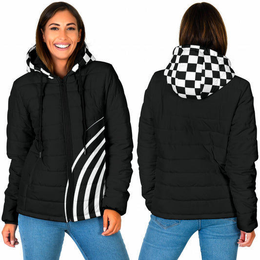 Übergangsjacke / Steppjacke "Sylli", schwarz/weiß