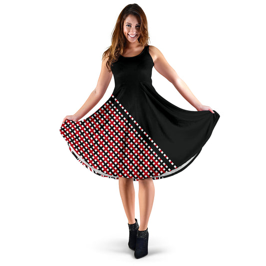 Designer-Kleid "Beate" kariert