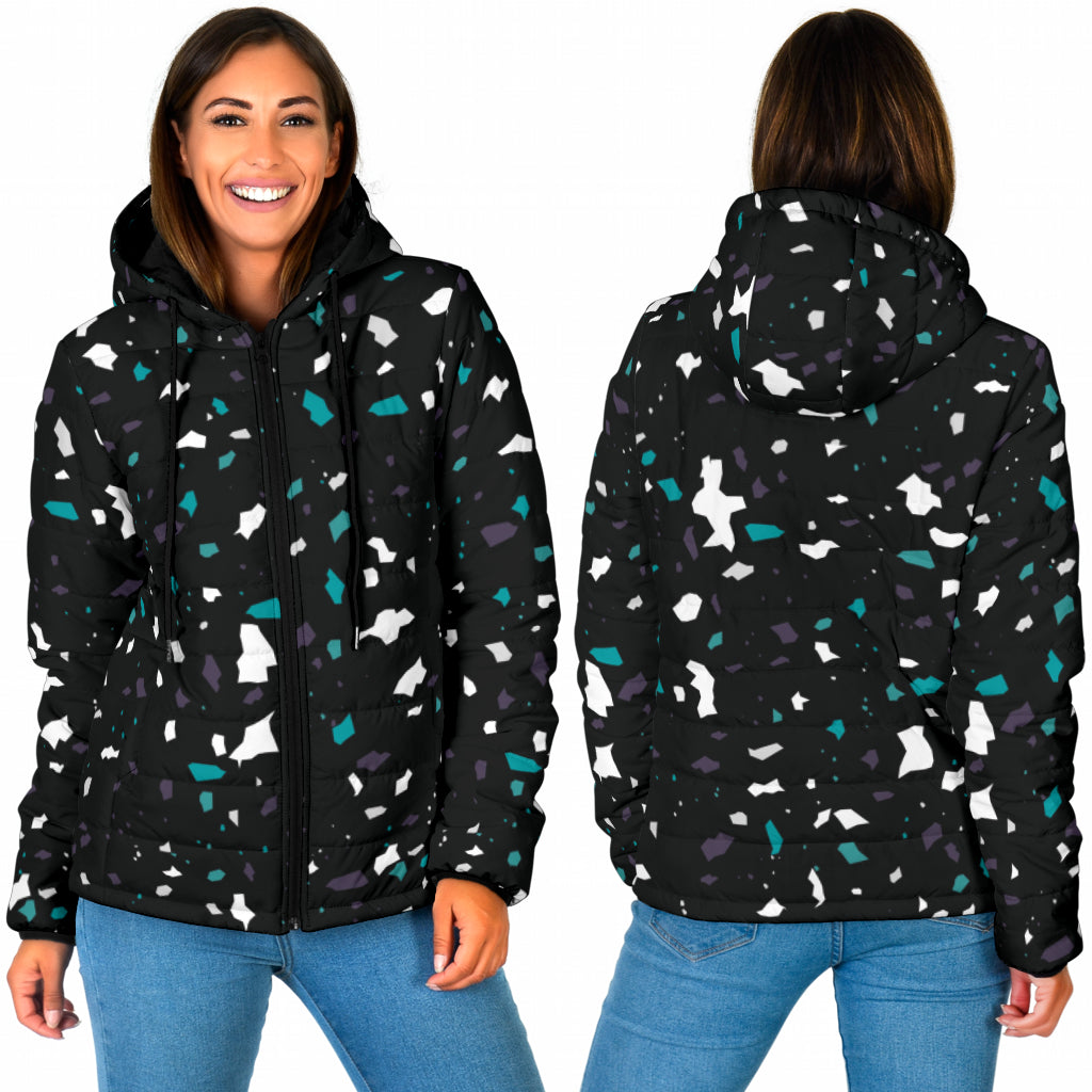 Jacke "Melanie" - schwarz/türkis/weiß