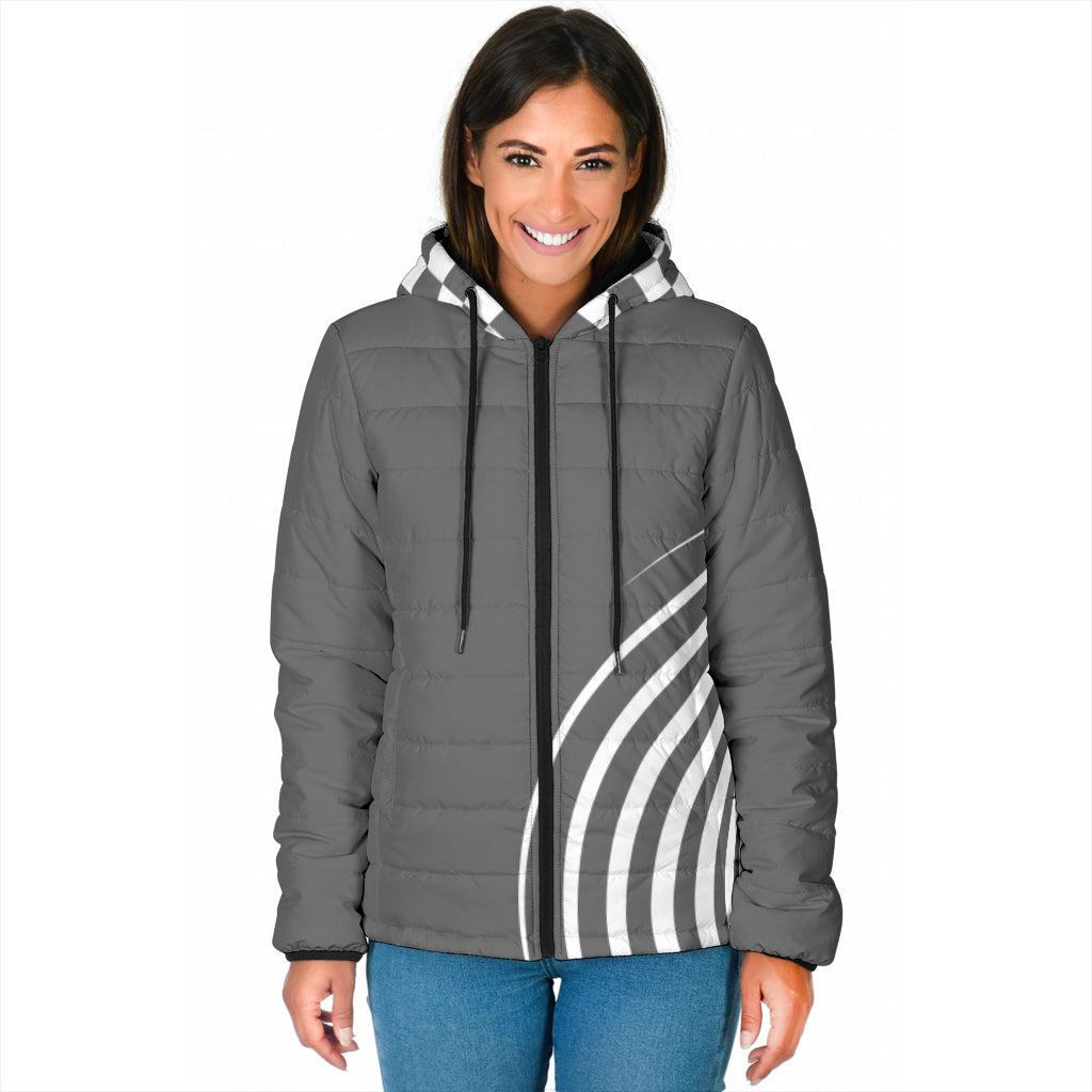 Übergangsjacke / Steppjacke "Sylli" grau/weiß