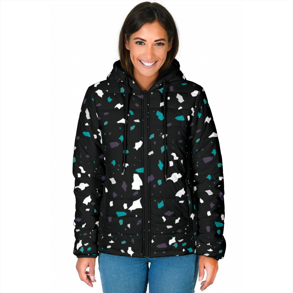 Jacke "Melanie" - schwarz/türkis/weiß