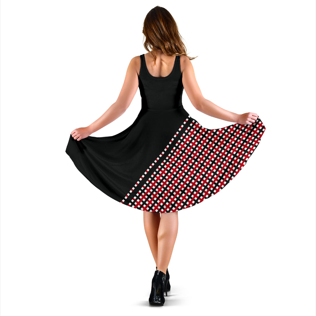 Designer-Kleid "Beate" kariert