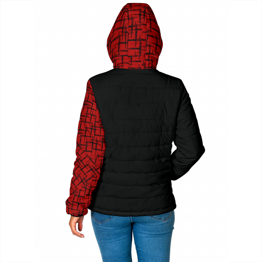 Jacke scharz/rot gemustert