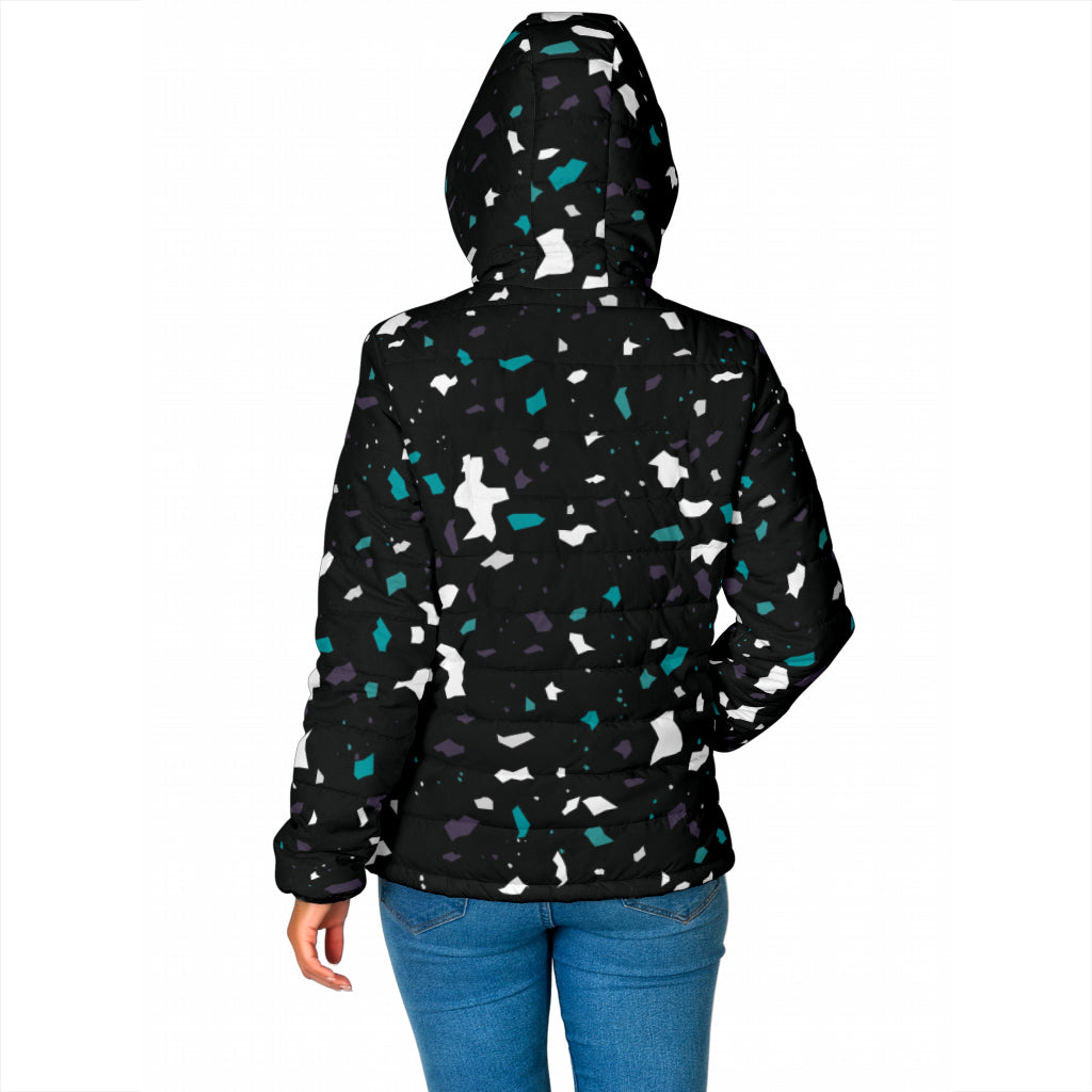 Jacke "Melanie" - schwarz/türkis/weiß