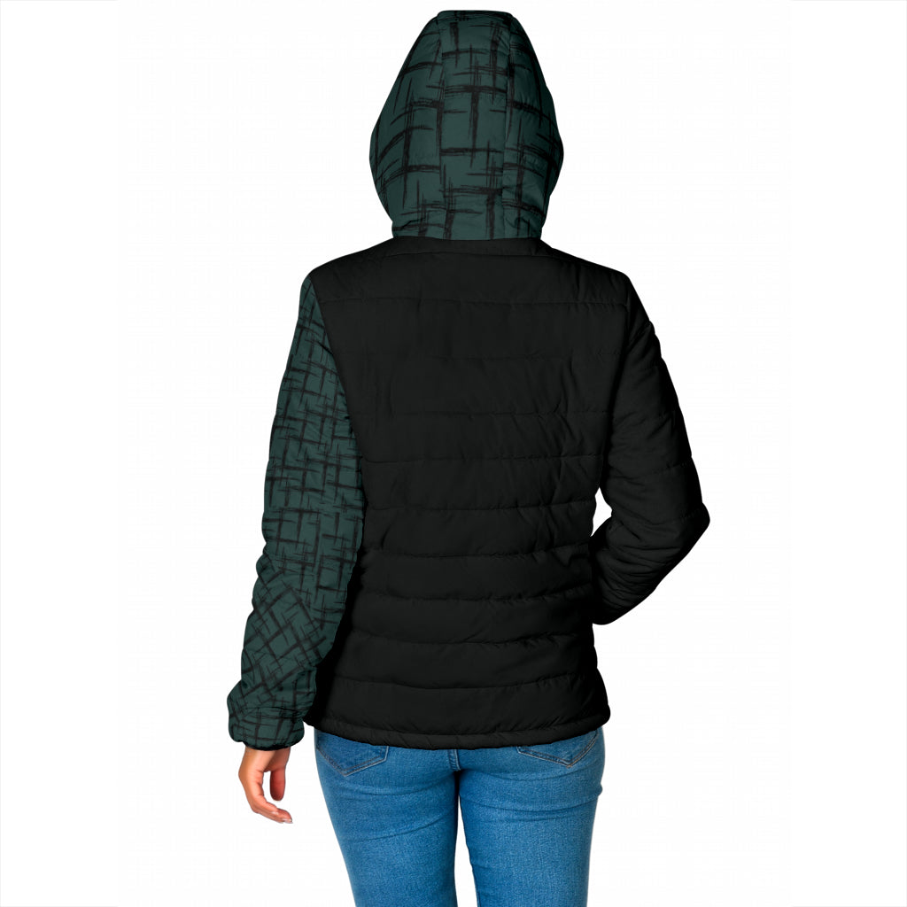 Jacke scharz/türkis gemustert