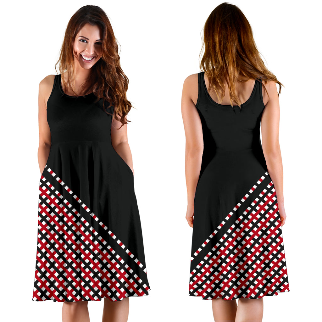 Designer-Kleid "Beate" kariert