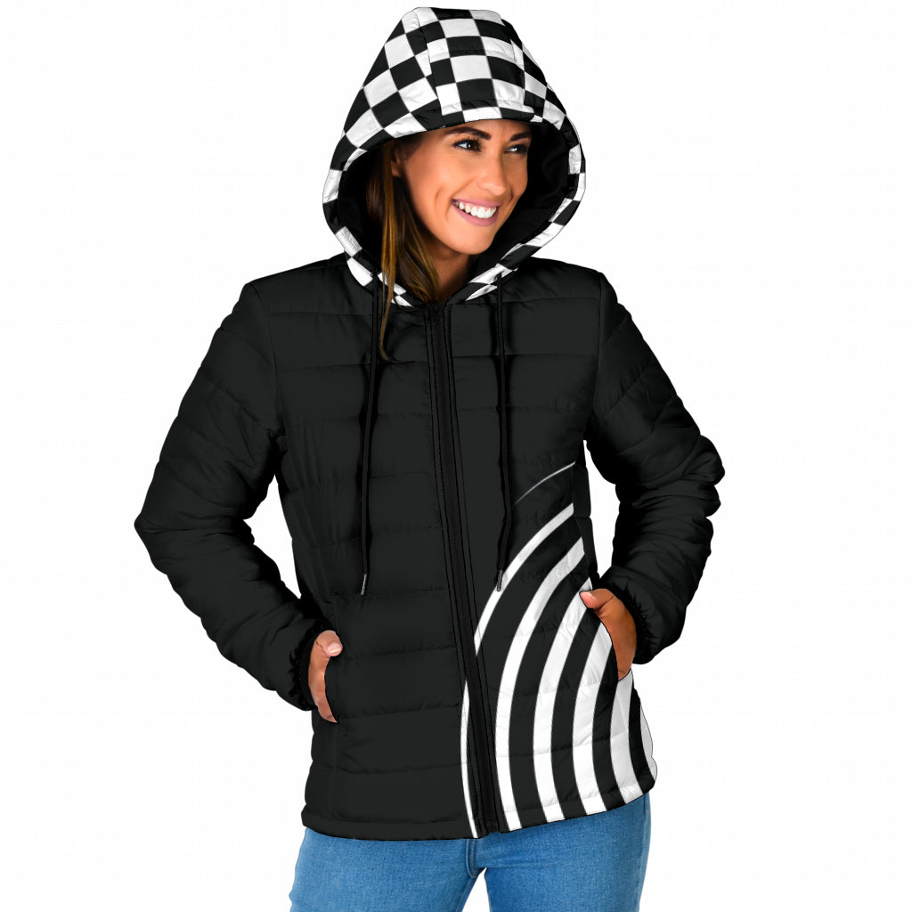 Übergangsjacke / Steppjacke "Sylli", schwarz/weiß