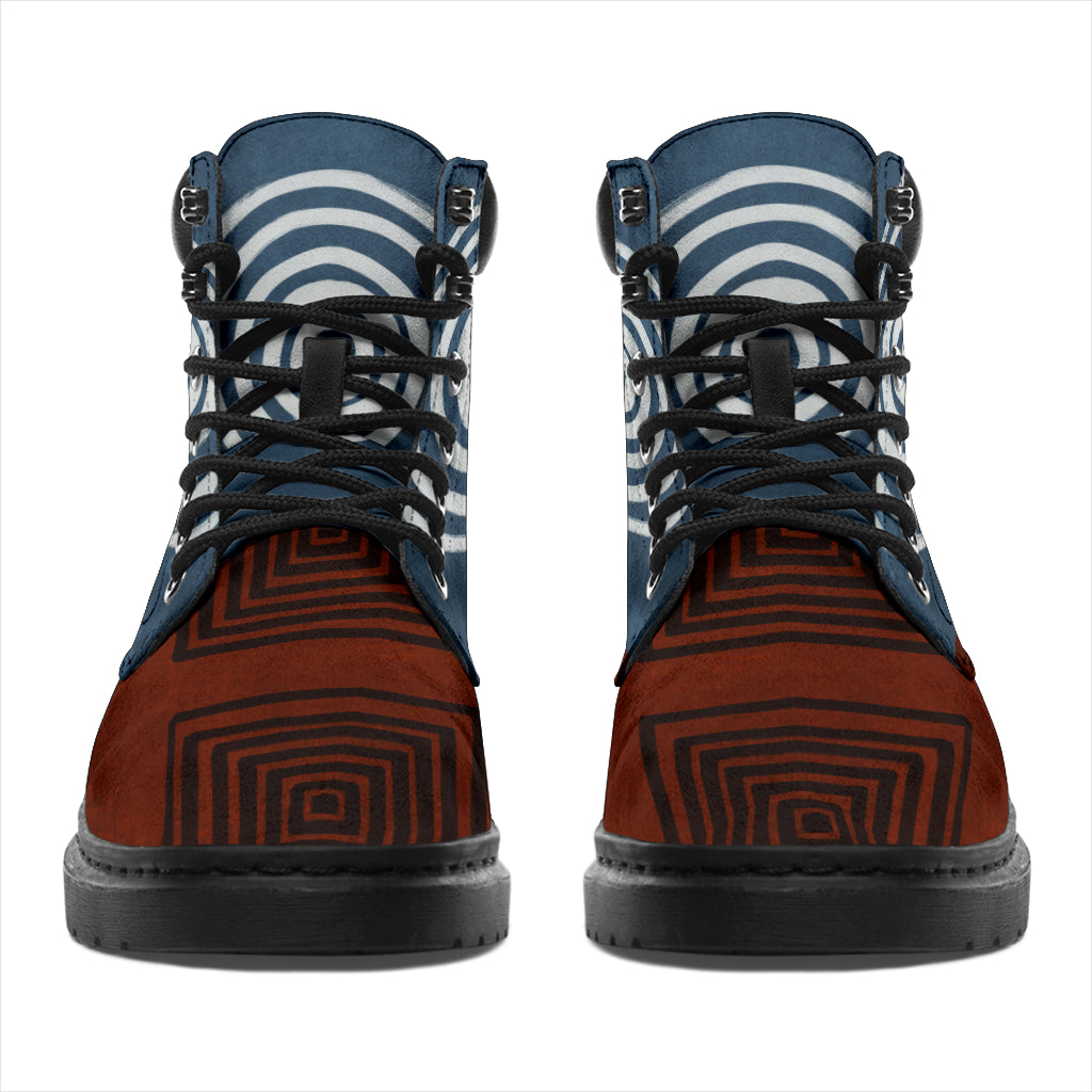 Alternative Boots - braun/blau