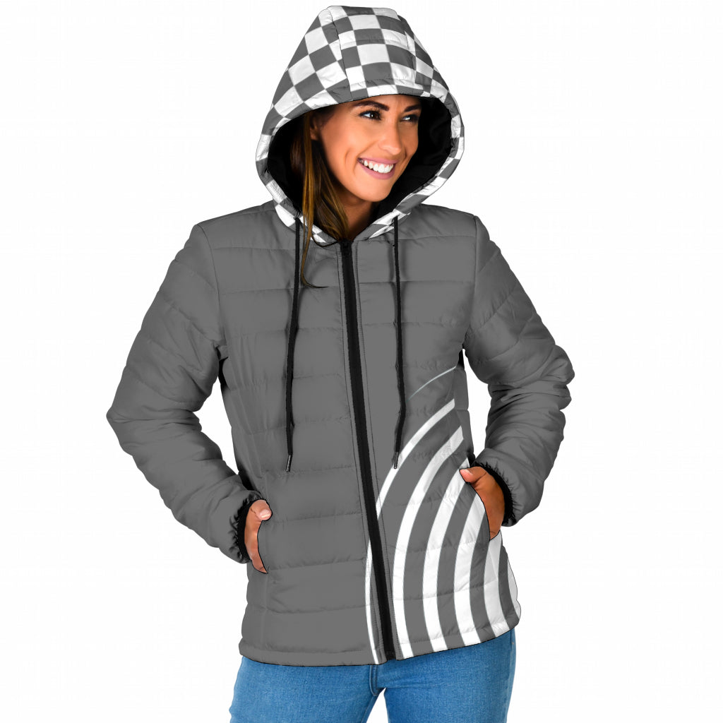 Übergangsjacke / Steppjacke "Sylli" grau/weiß