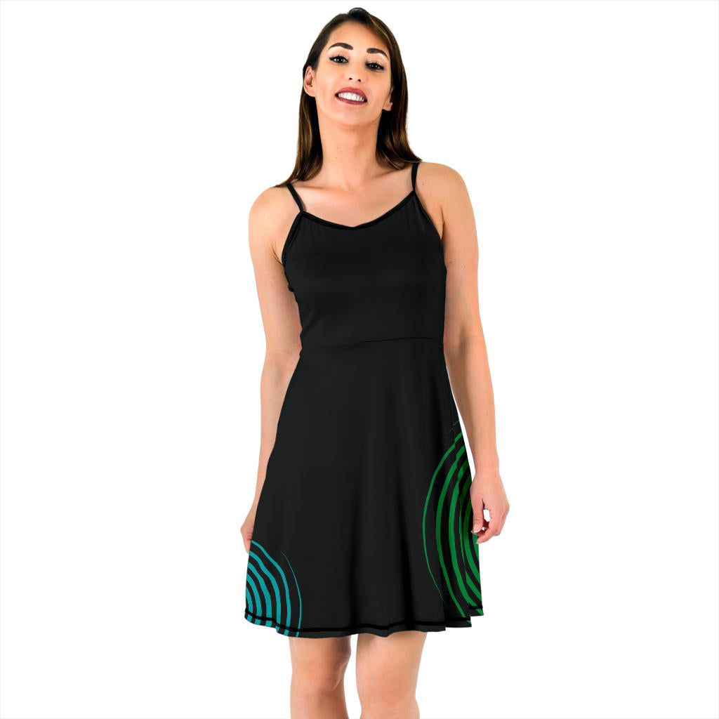 Designer-Kleid "Anouk", Spaghetti-Träger