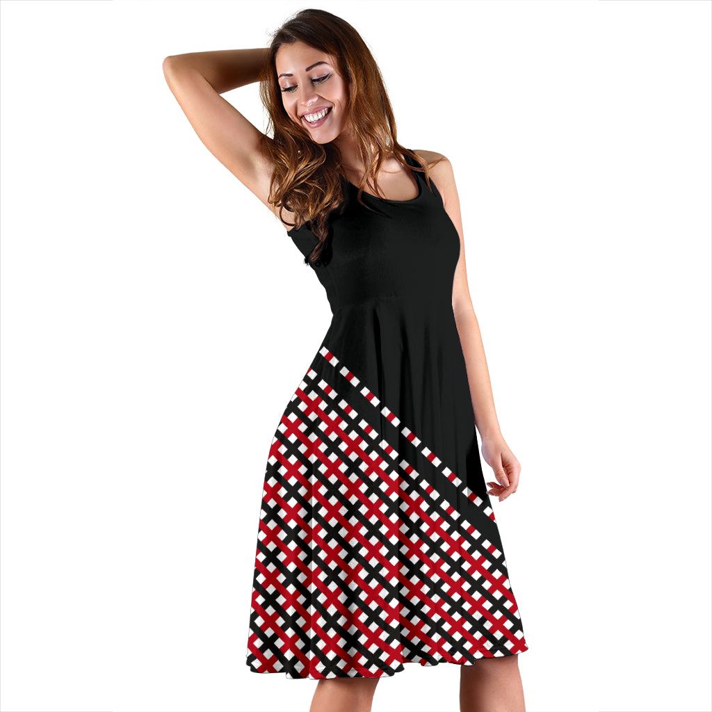 Designer-Kleid "Beate" kariert