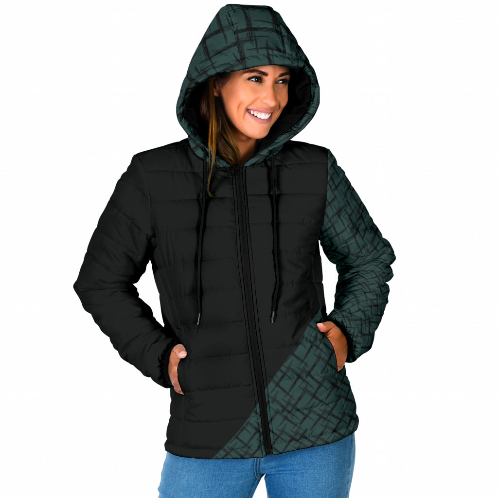 Jacke scharz/türkis gemustert