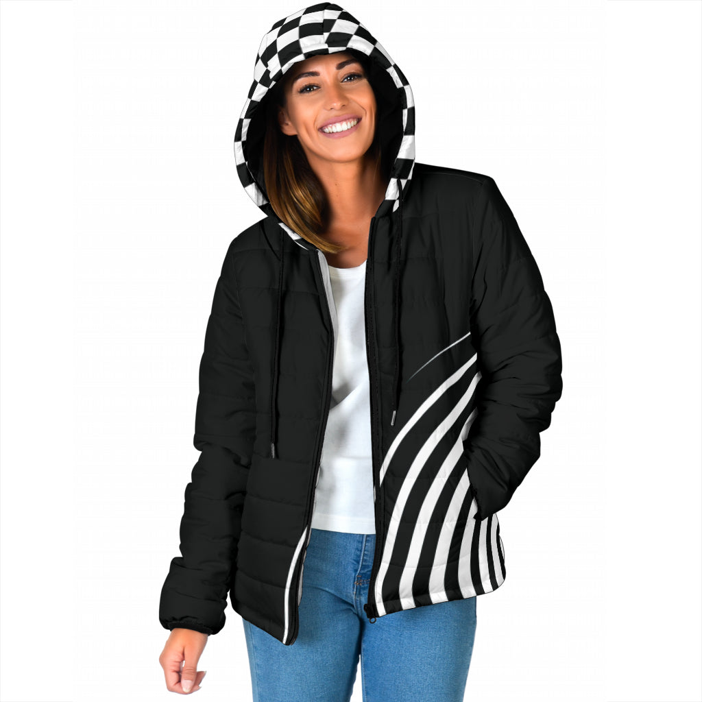 Übergangsjacke / Steppjacke "Sylli", schwarz/weiß