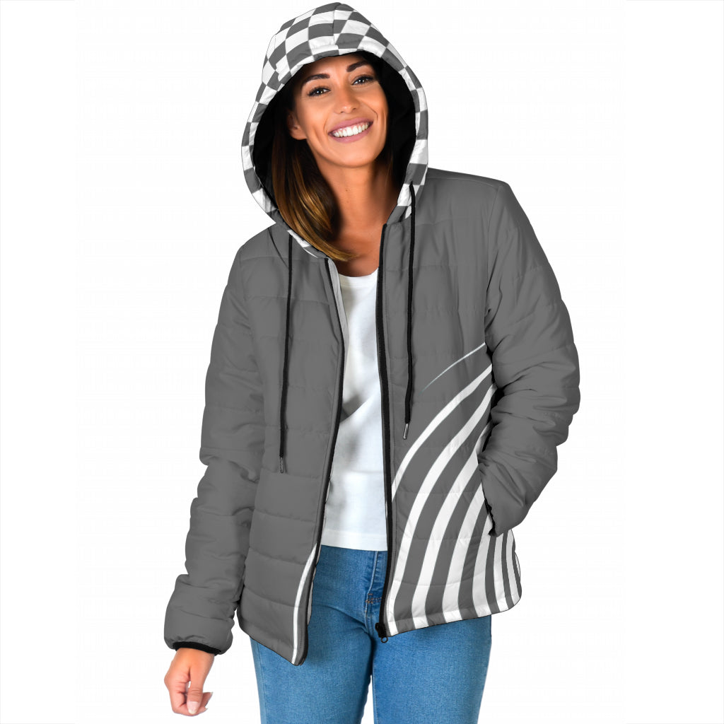 Übergangsjacke / Steppjacke "Sylli" grau/weiß