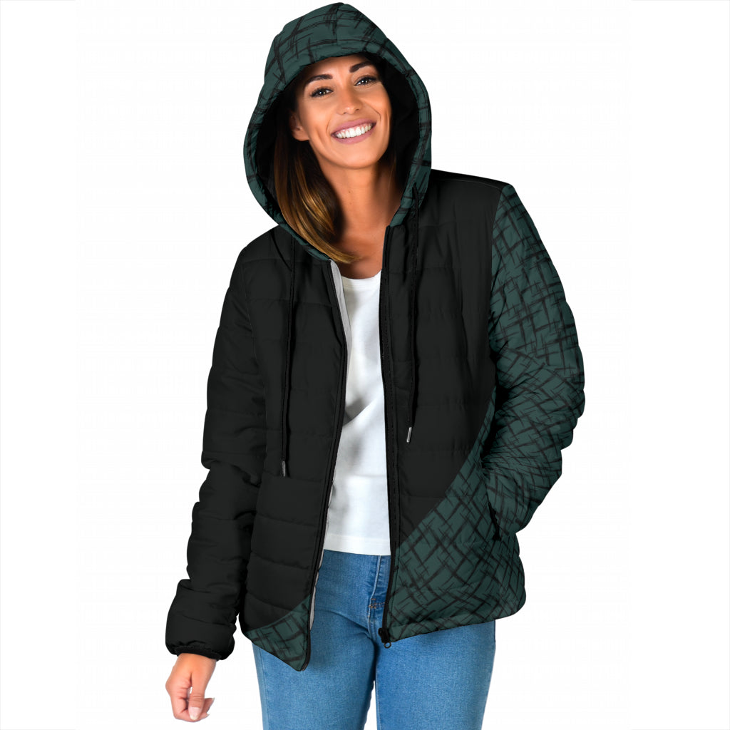 Jacke scharz/türkis gemustert