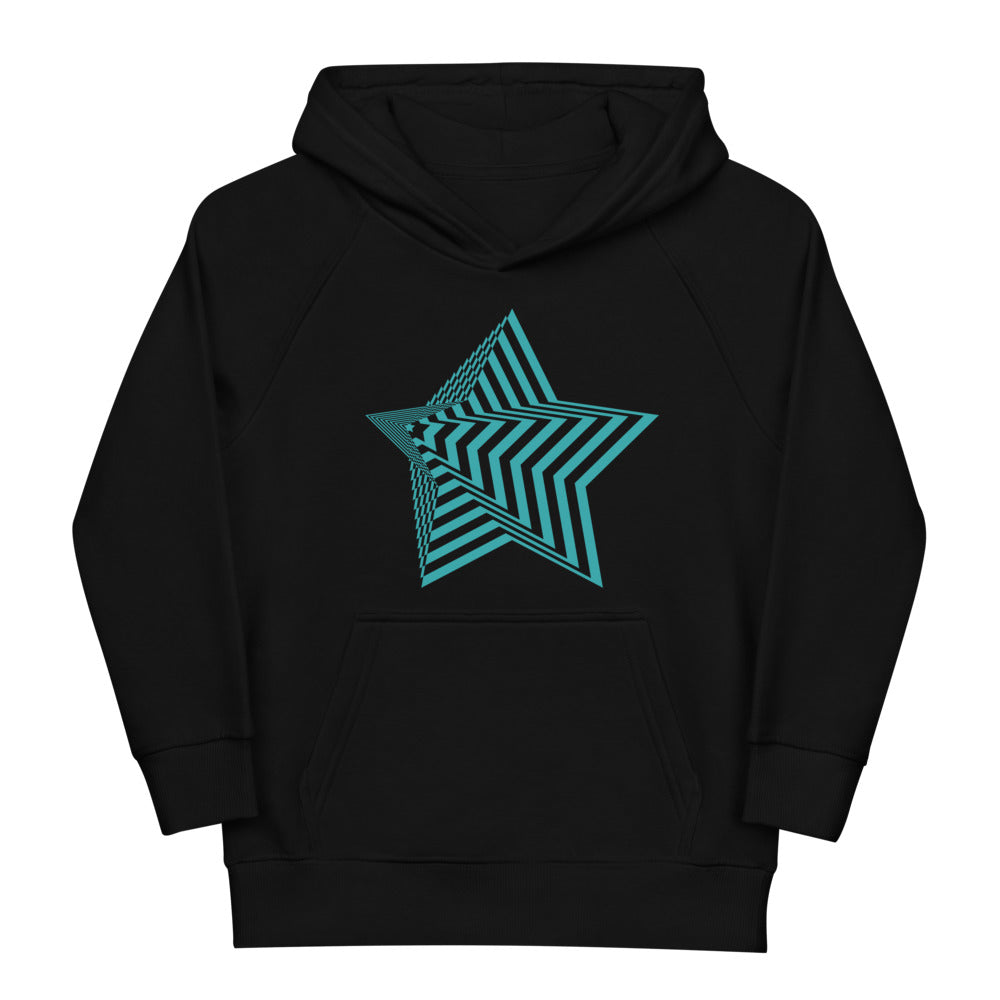 Kinder Hoodie Bio-Baumwolle "3D Stern"