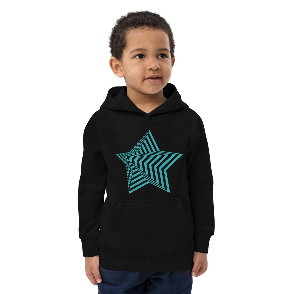 Kinder Hoodie Bio-Baumwolle "3D Stern"