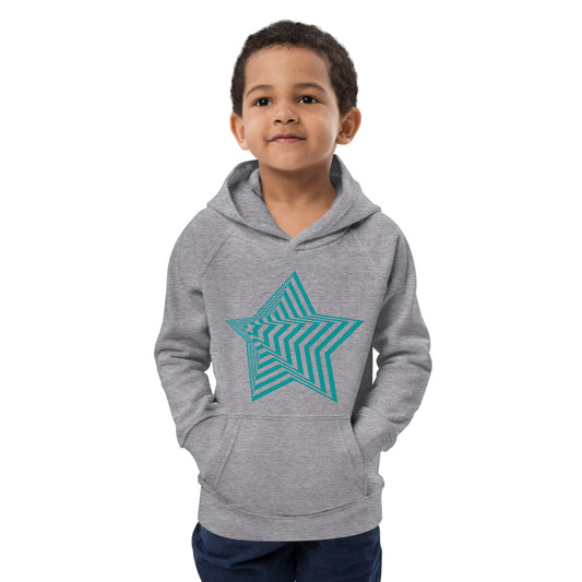 Kinder Hoodie Bio-Baumwolle "3D Stern"