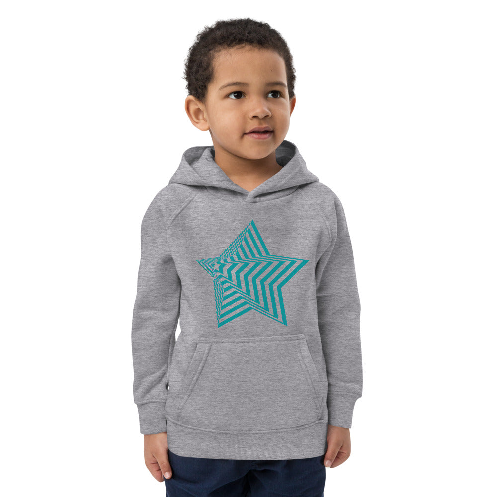 Kinder Hoodie Bio-Baumwolle "3D Stern"