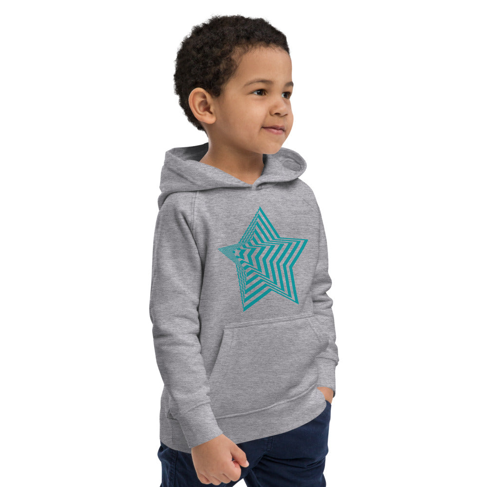 Kinder Hoodie Bio-Baumwolle "3D Stern"