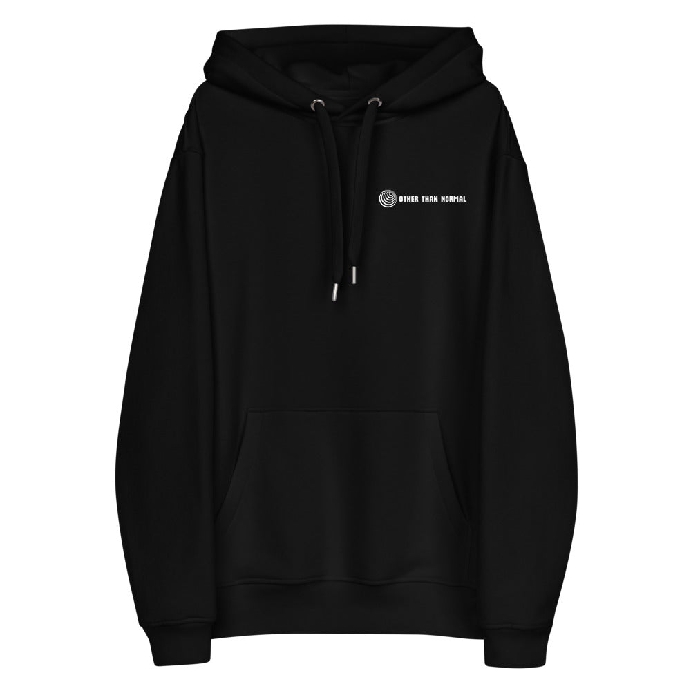 Kuschel-Bio-Hoodie "Other Than Normal", schwarz