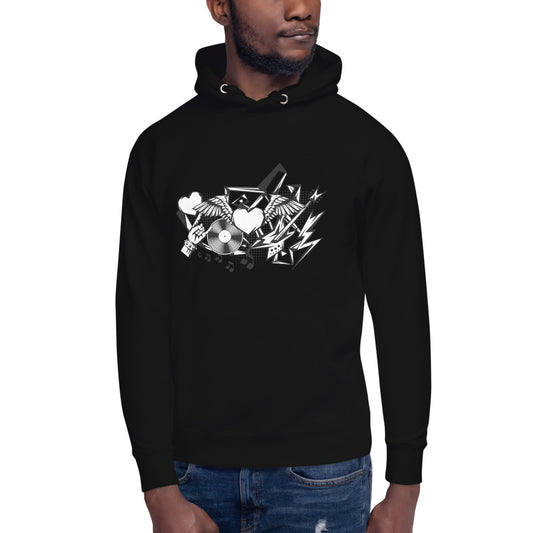 Baumwoll-Hoodie "Rock'n'roll"