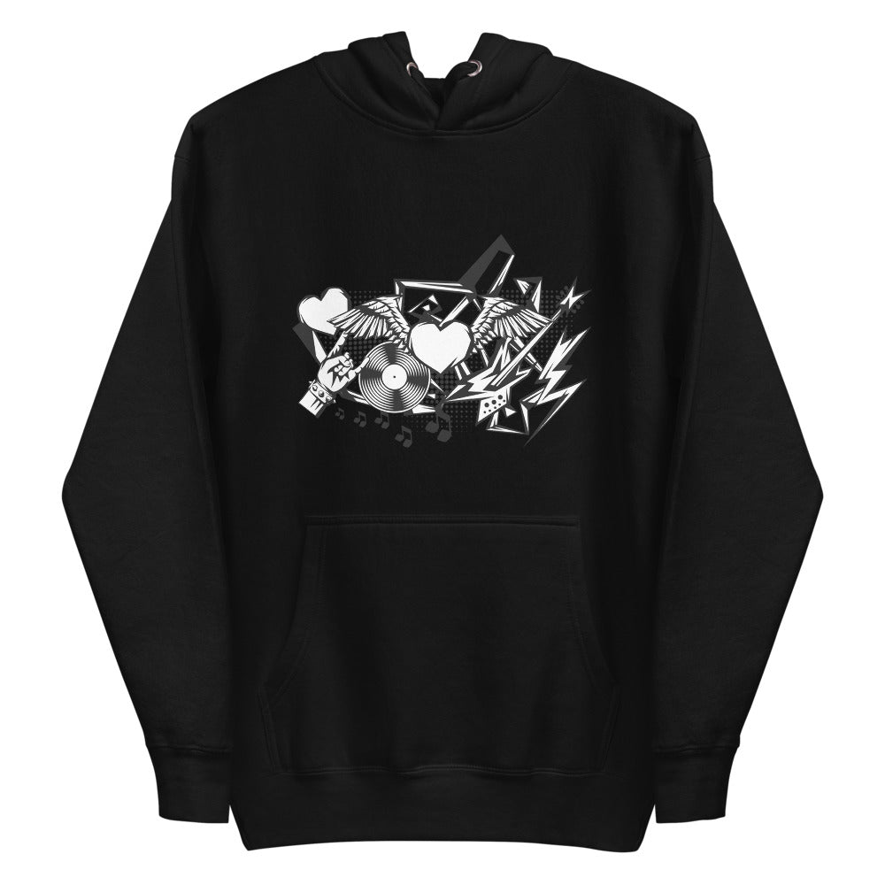 Baumwoll-Hoodie "Rock'n'roll"