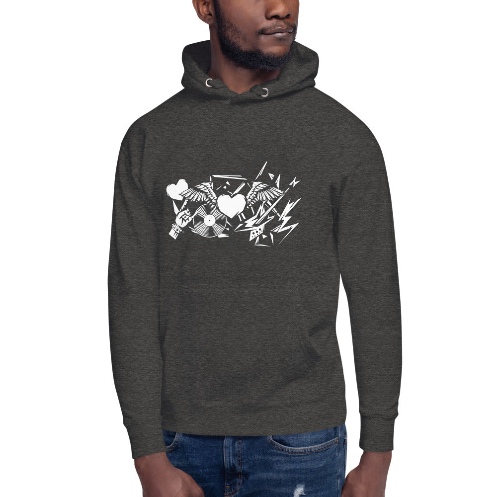 Baumwoll-Hoodie "Rock'n'roll"