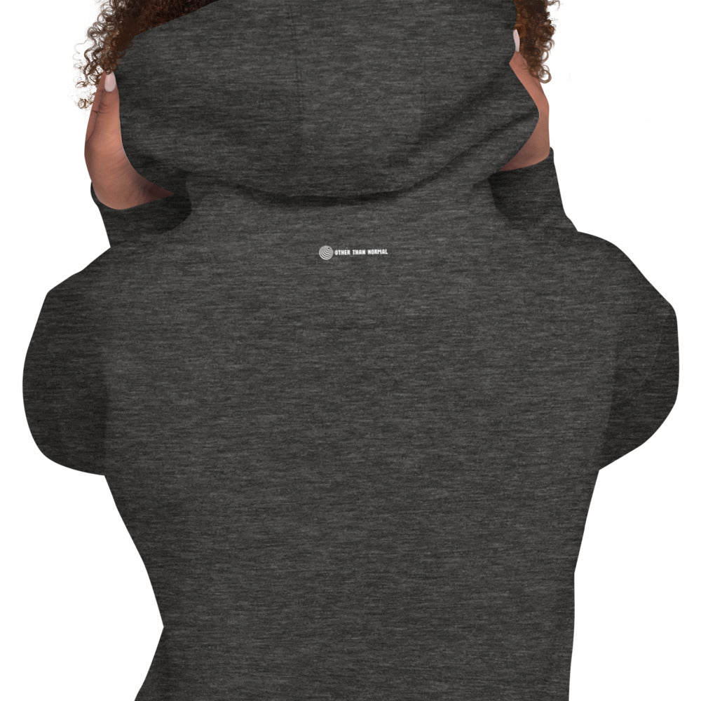 Baumwoll-Hoodie "Melanie" - schwarz/türkis/weiß