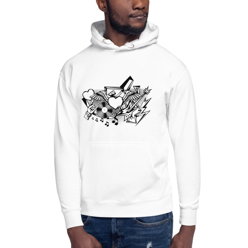 Baumwoll-Hoodie "Rock'n'roll"