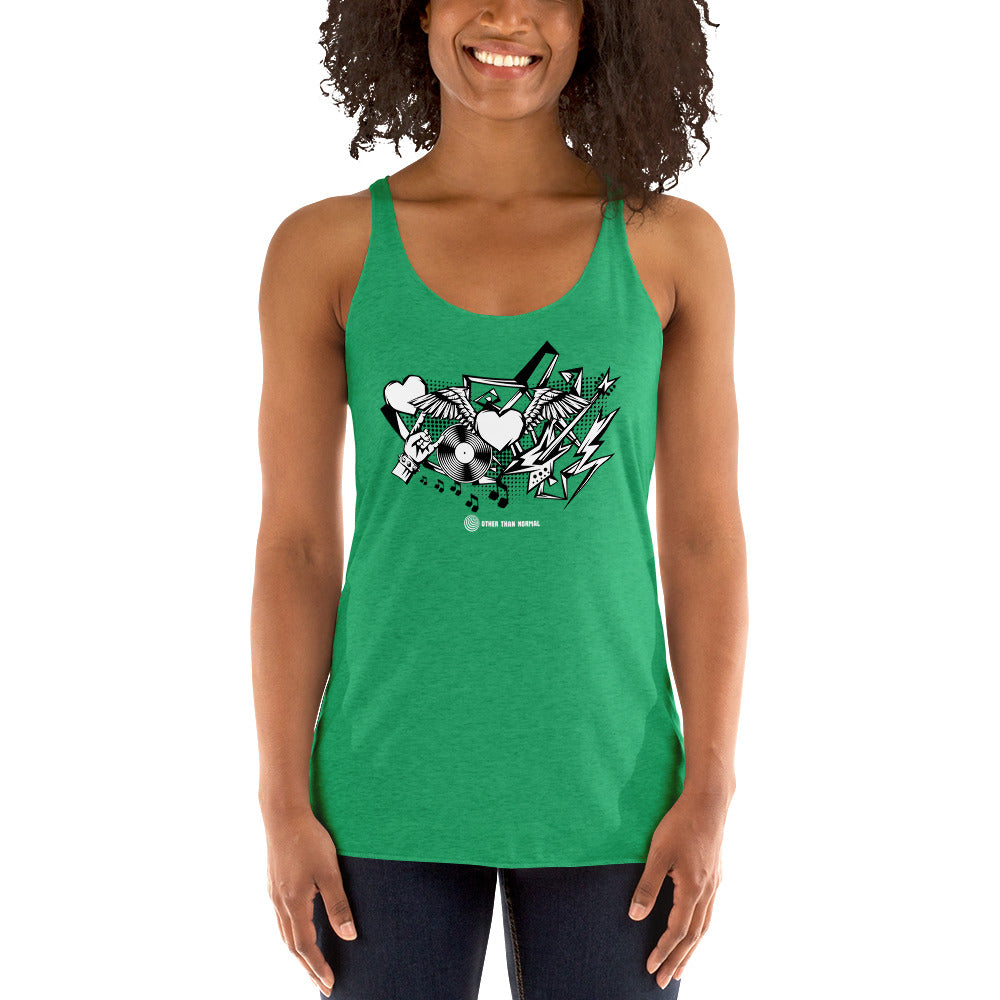 Racerback Tank-Top für Damen "Rock'n'roll"