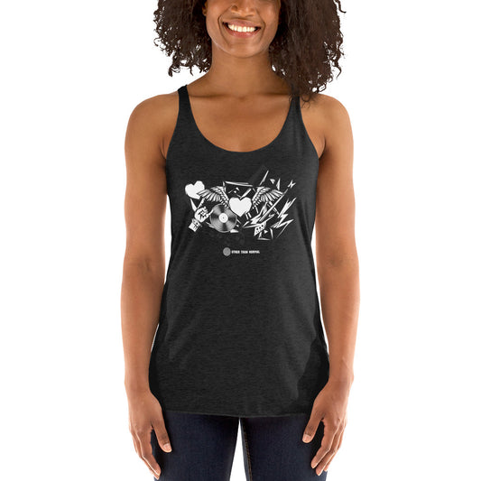 Racerback Tank-Top für Damen "Rock'n'roll"